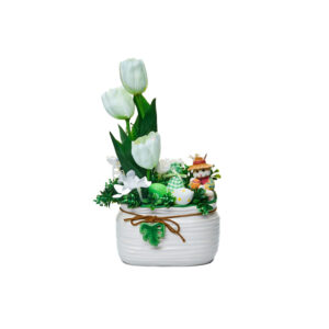 Easter Basket with White Flower